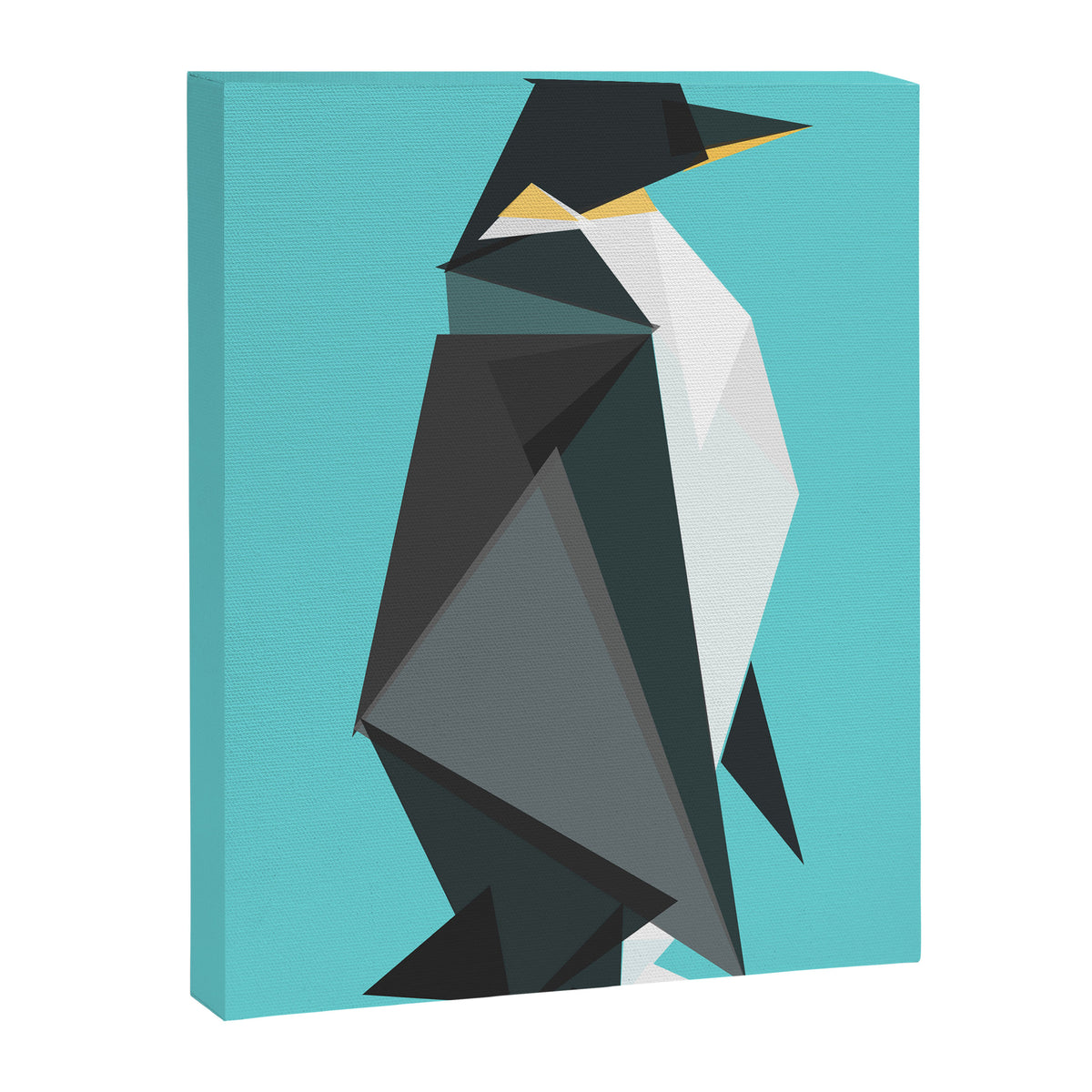 Fractal geometric emperor penguin Canvas Print Gallery Image 6