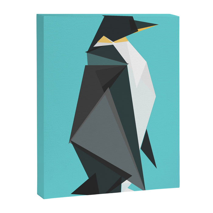 Fractal geometric emperor penguin Canvas Print Gallery Image 1