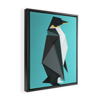 Fractal geometric emperor penguin Framed Canvas Print Gallery Image 2