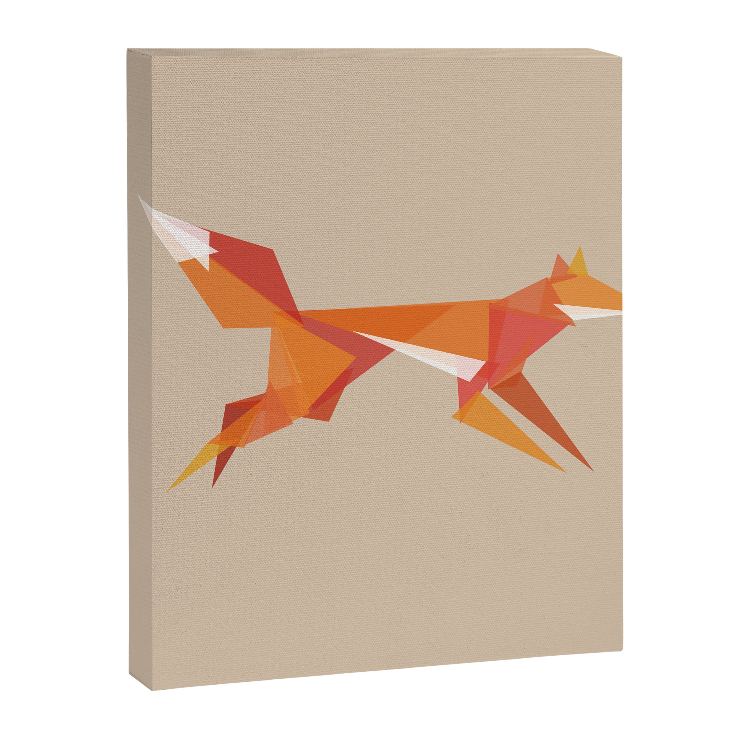 Fractal geometric fox Canvas Print Gallery Image 6