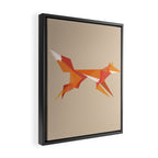 Fractal geometric fox Framed Canvas Print Gallery Image 2