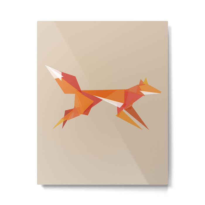 Fractal geometric fox Metal Print Gallery Image 1