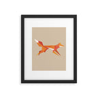 Fractal geometric fox Framed Art Print Gallery Image 5