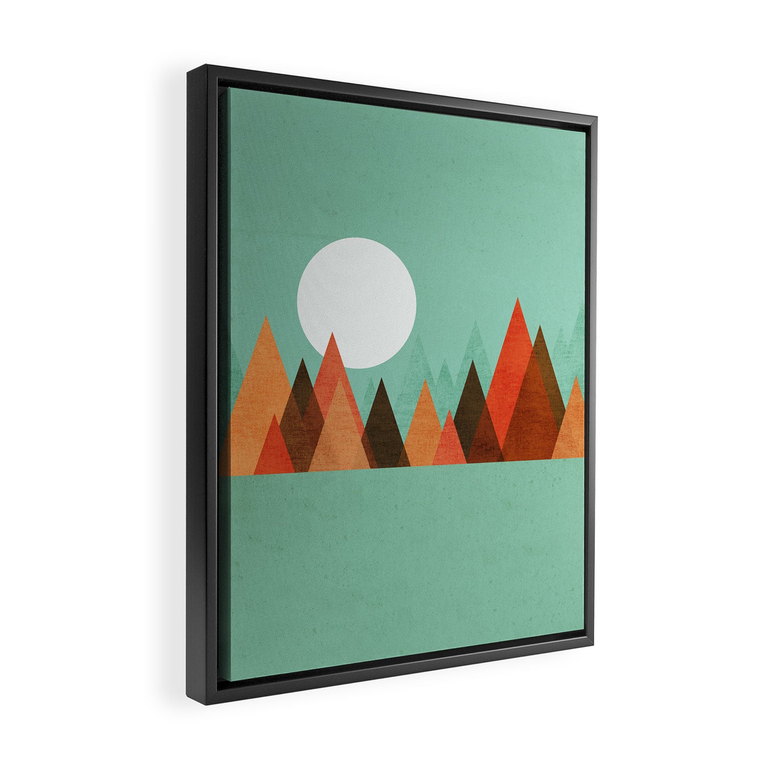 From the edge of the mountains Framed Canvas Print Gallery Image 2