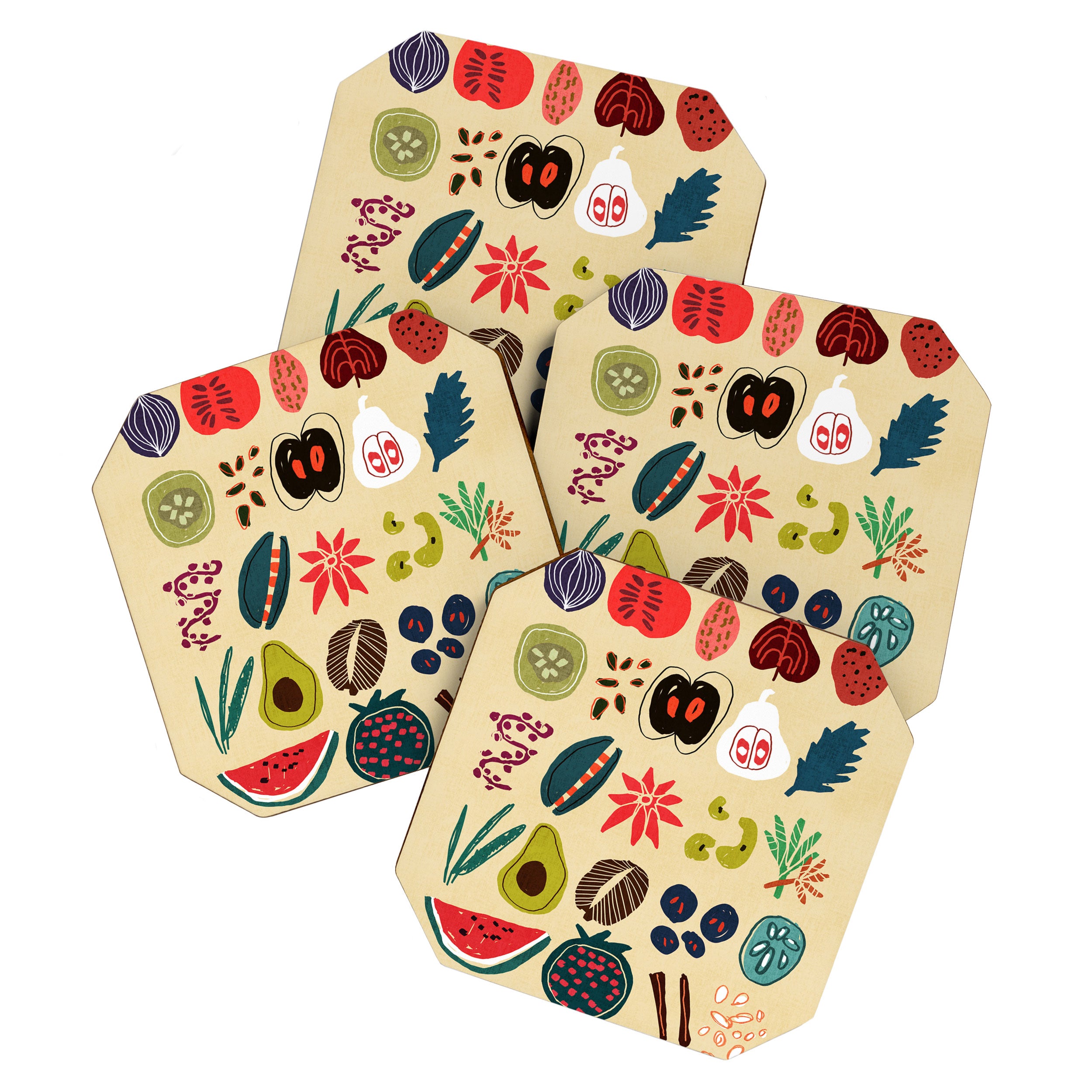 Fruit and Spice Rack Coaster Gallery Image 1