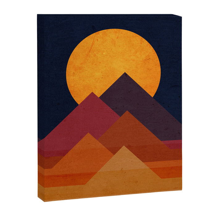 Full moon and pyramid Canvas Print Gallery Image 1