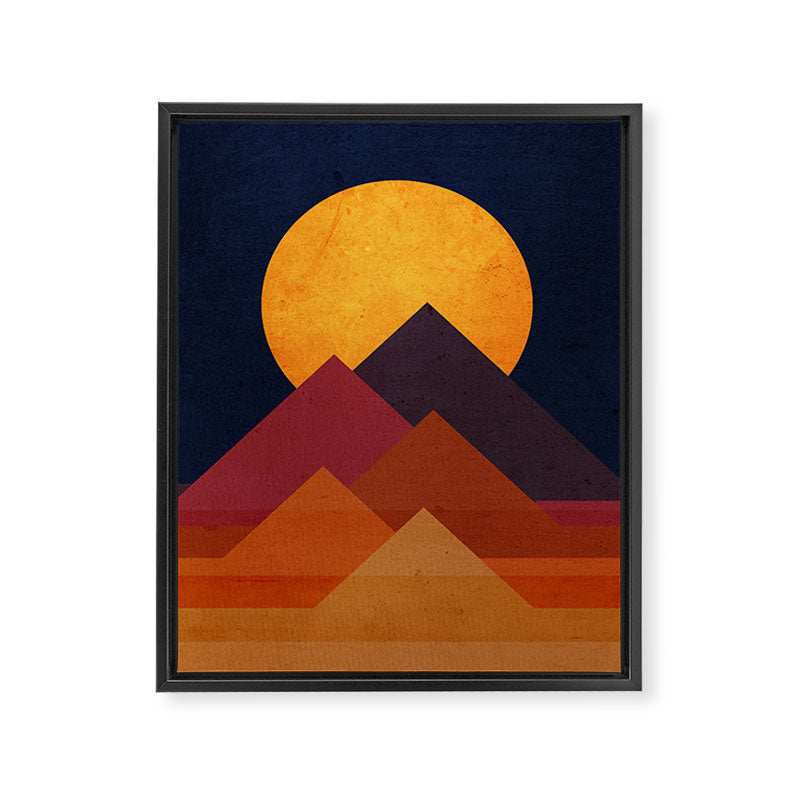 Full moon and pyramid Framed Canvas Print Gallery Image 6