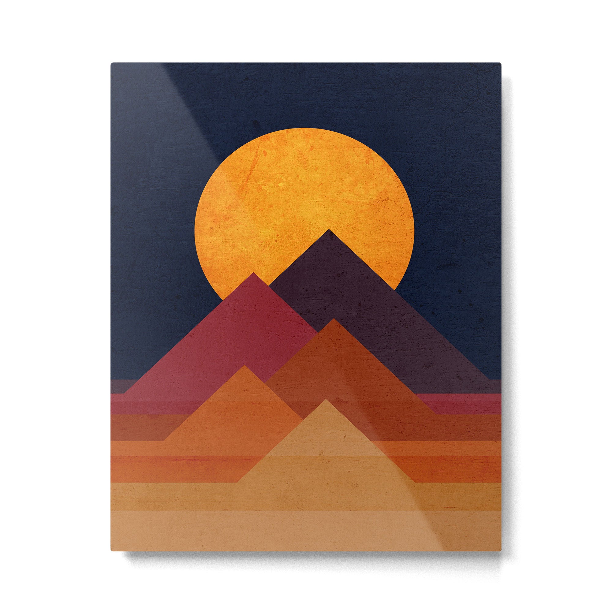 Full moon and pyramid Metal Print Gallery Image 4