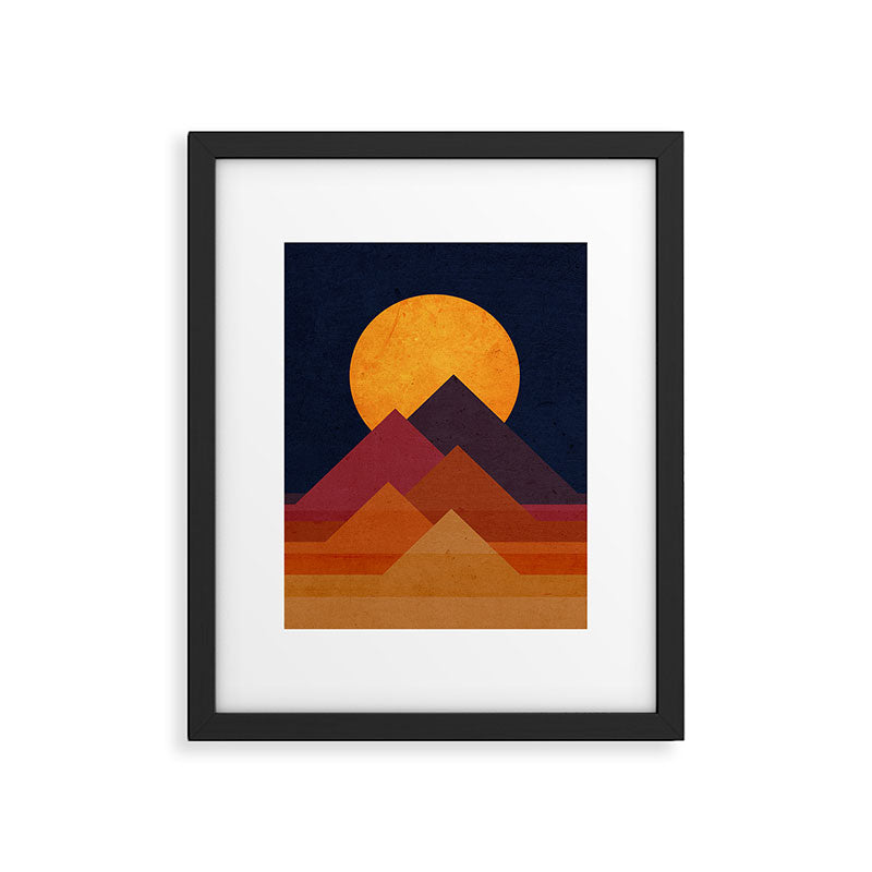Full moon and pyramid Framed Art Print Gallery Image 5