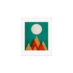 Full moon over Sahara desert Art Print Gallery Image 1