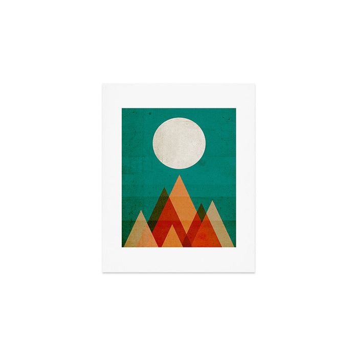 Full moon over Sahara desert Art Print Gallery Image 1