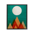 Full moon over Sahara desert Framed Canvas Print Gallery Image 6