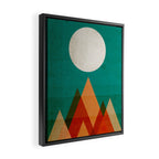 Full moon over Sahara desert Framed Canvas Print Gallery Image 2