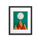 Full moon over Sahara desert Framed Art Print Gallery Image 5