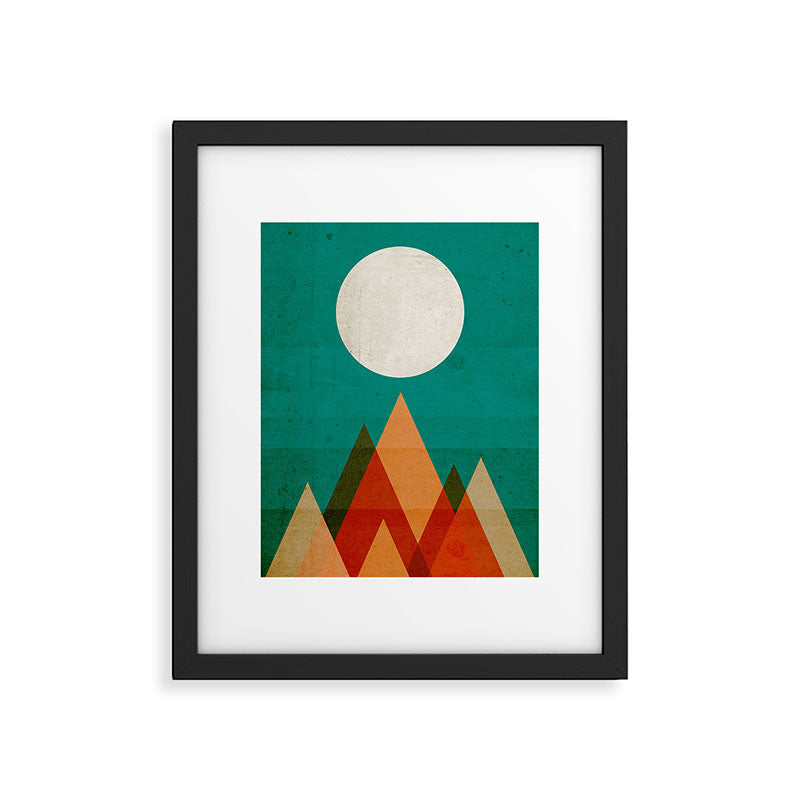 Full moon over Sahara desert Framed Art Print Gallery Image 5