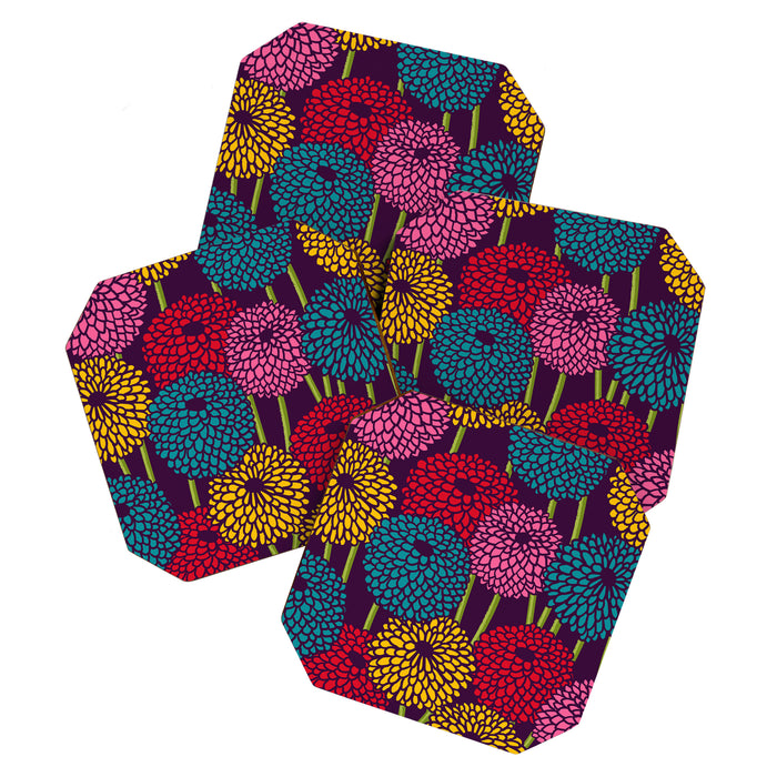 Full of Chrysanth Coaster Gallery Image 1