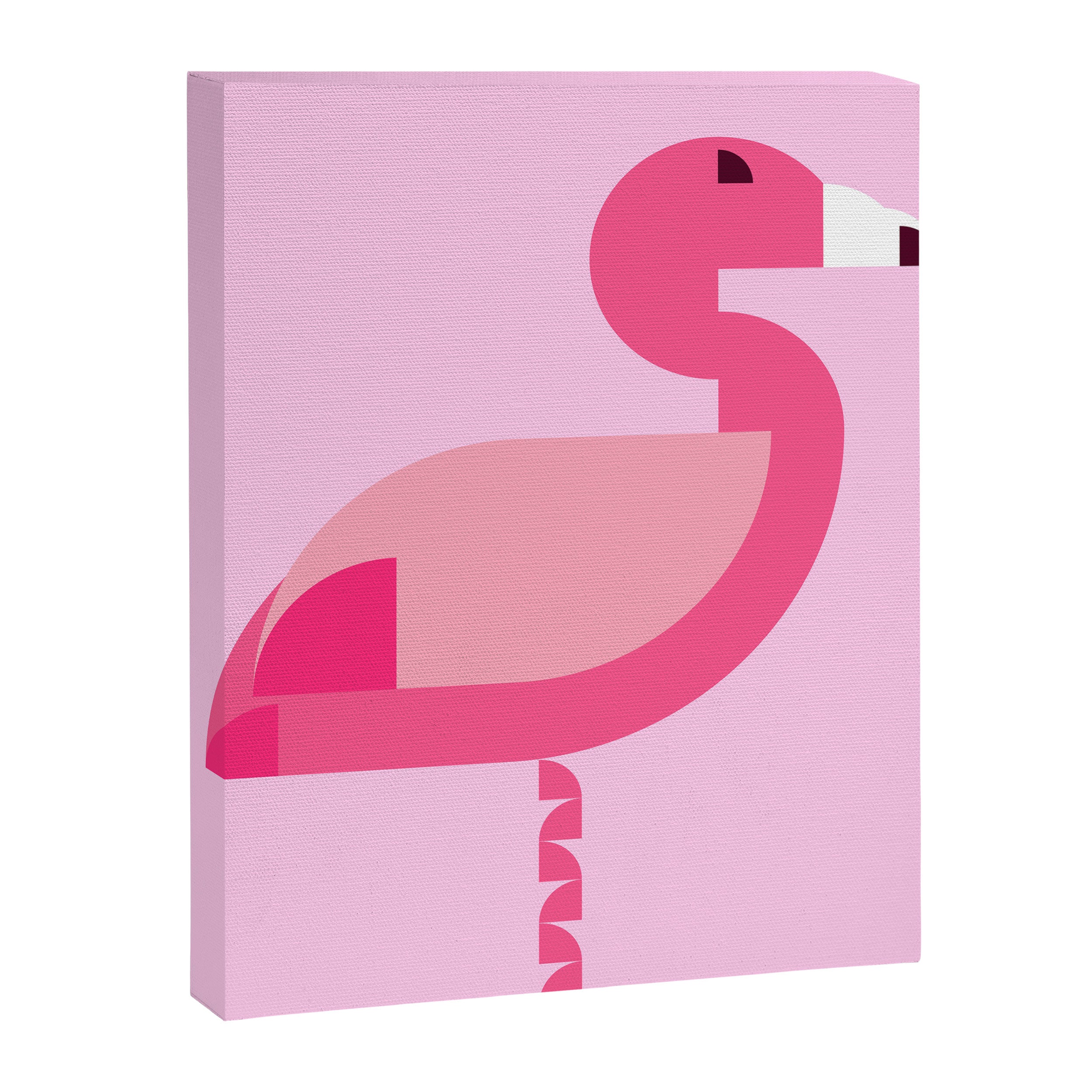 Geometric flamingo Canvas Print Gallery Image 8
