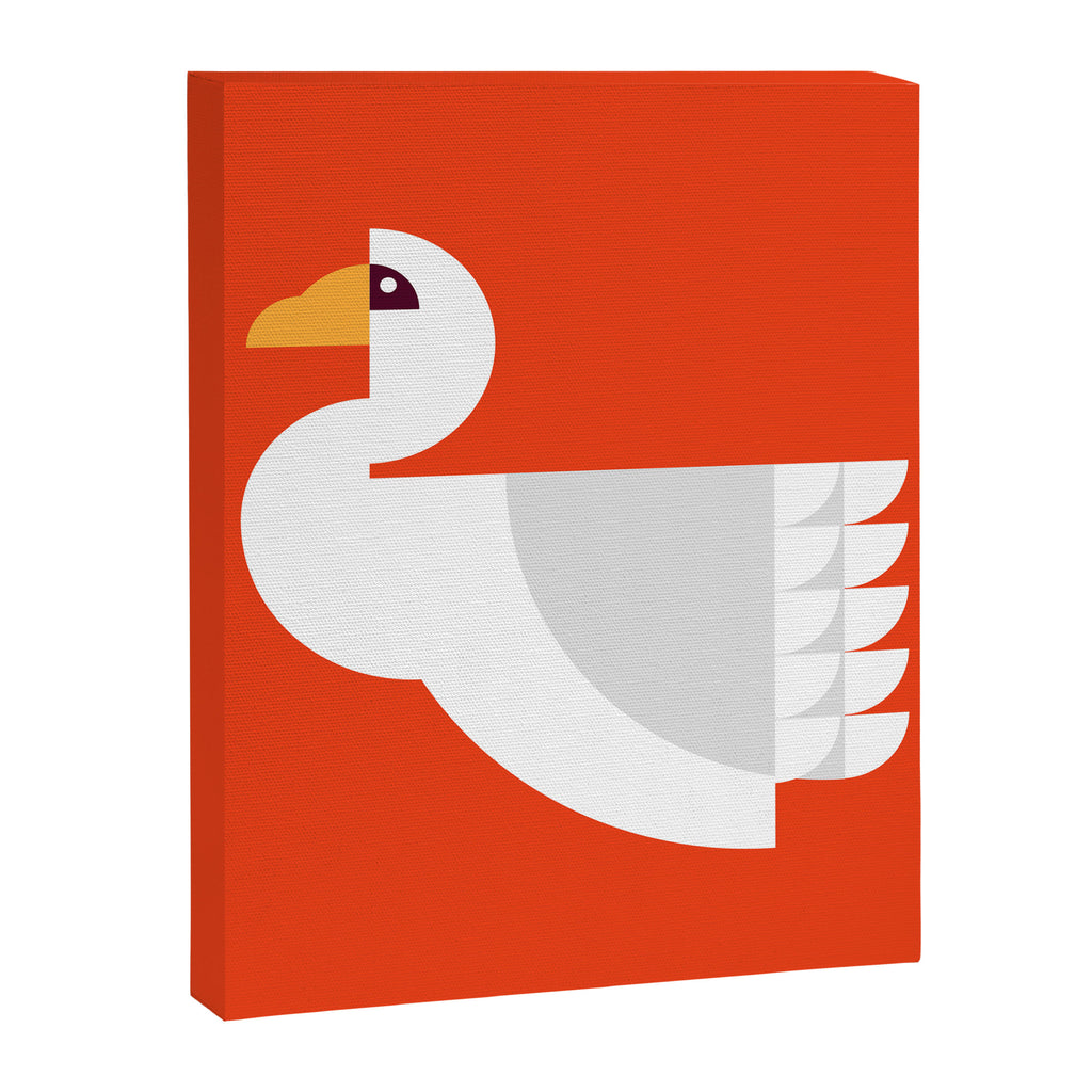Geometric swan Canvas Print Gallery Image 8