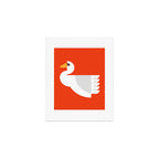 Geometric swan Art Print Gallery Image 1