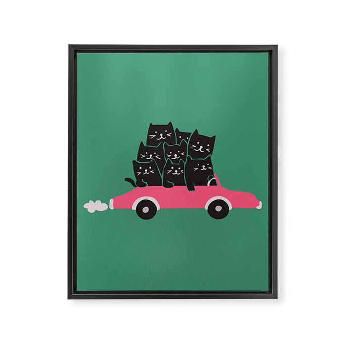 Get in Framed Canvas Print Gallery Image 1