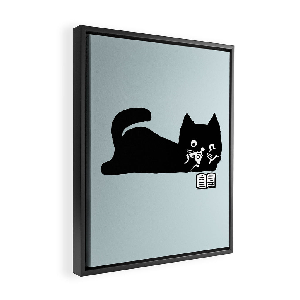 Get lost in a book Framed Canvas Print Gallery Image 2