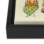 Give a hoot Framed Canvas Print Gallery Image 3