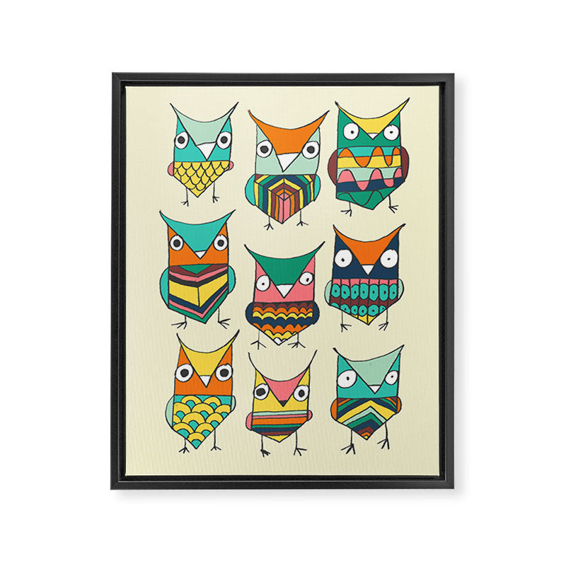 Give a hoot Framed Canvas Print Gallery Image 6