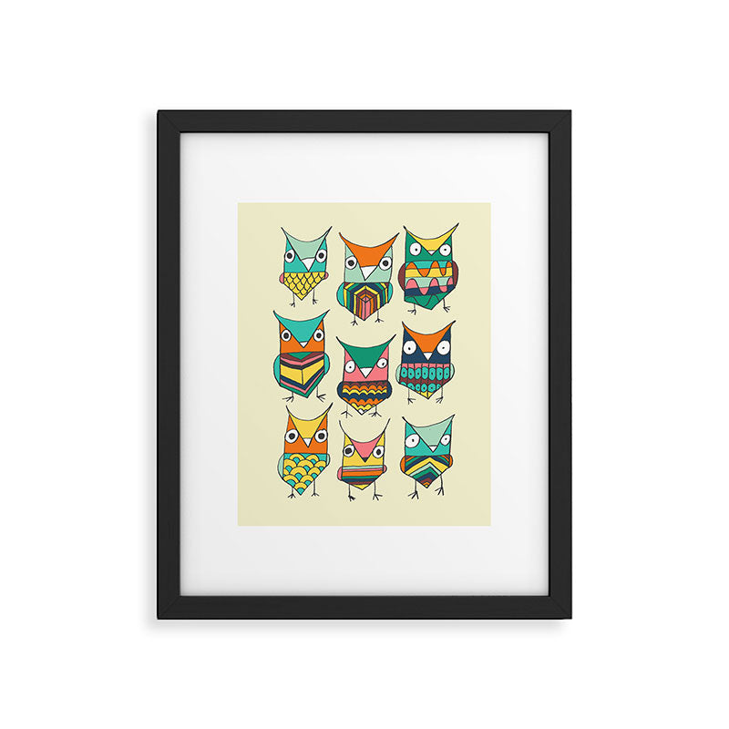 Give a hoot Framed Art Print Gallery Image 5