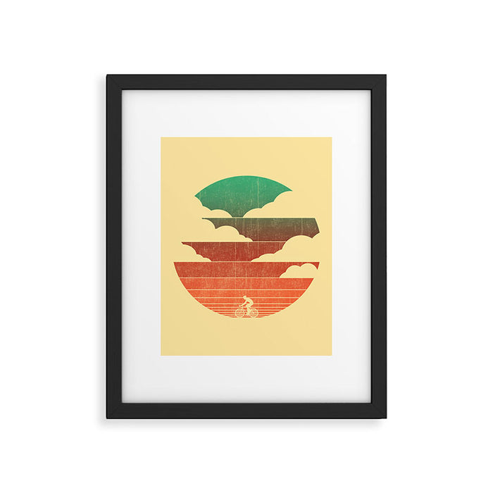 Go West (cycling edition) Framed Art Print Gallery Image 1