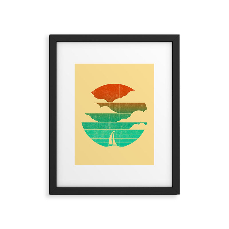 Go West (sail away in my boat) Framed Art Print Gallery Image 4