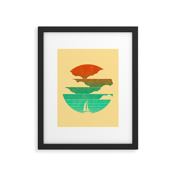 Go West (sail away in my boat) Framed Art Print Gallery Image 1
