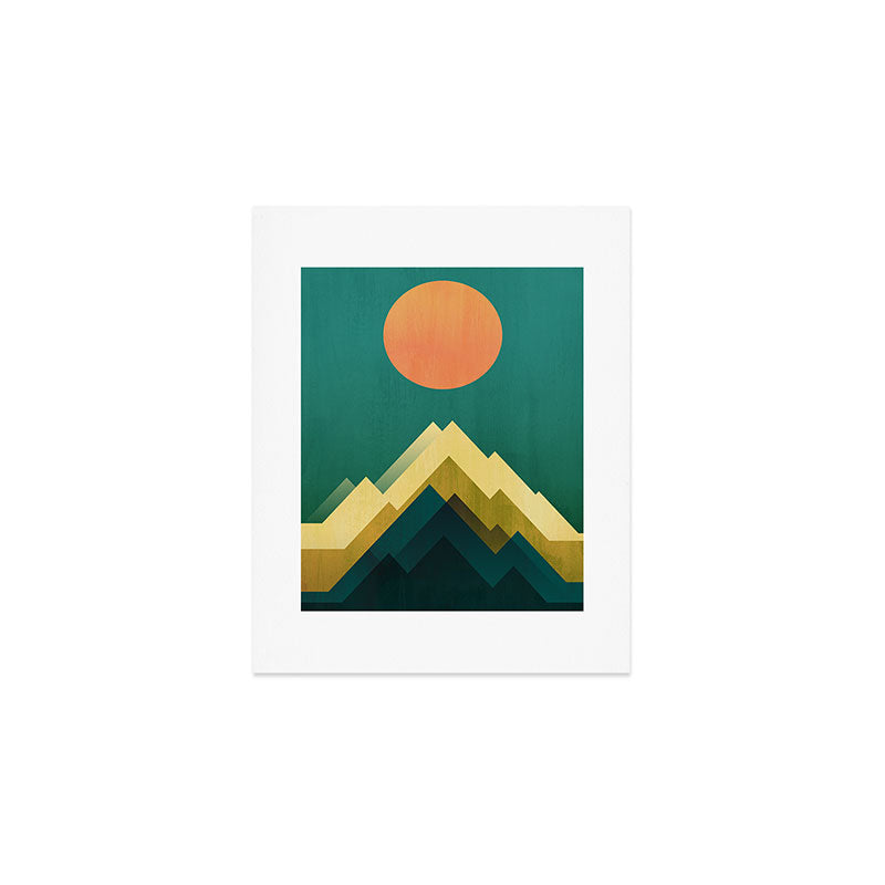 Gold Peak Art Print Gallery Image 1