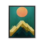 Gold Peak Framed Canvas Print Gallery Image 6