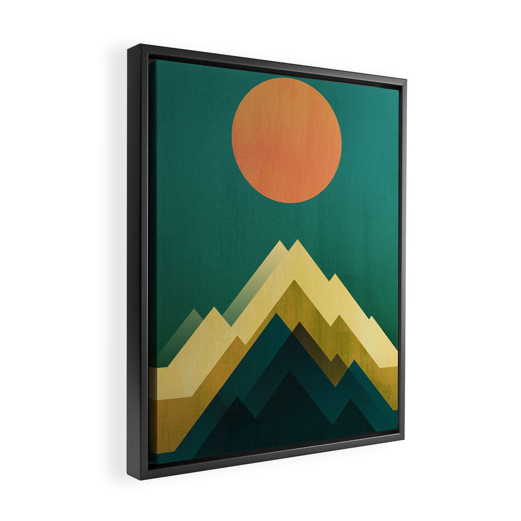 Gold Peak Framed Canvas Print Gallery Image 2