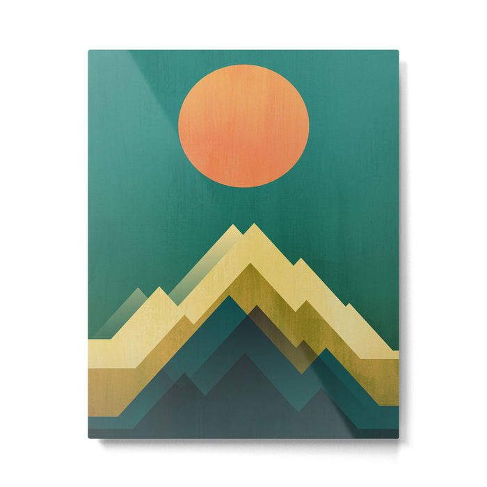Gold Peak Metal Print Gallery Image 1
