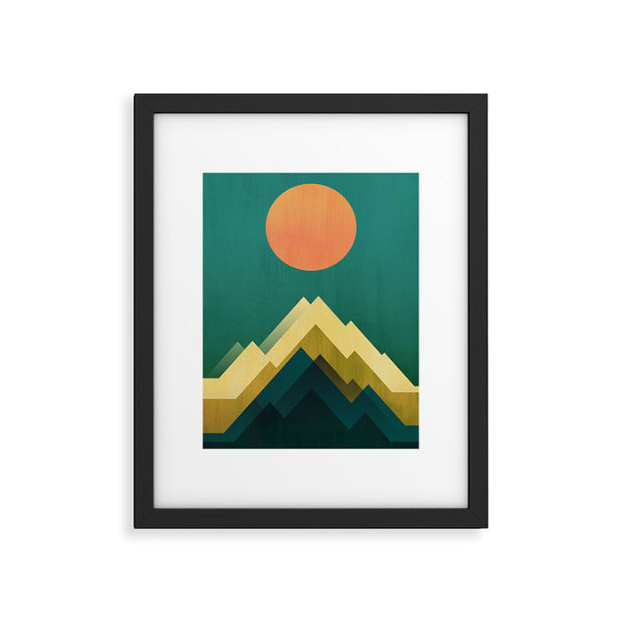 Gold Peak Framed Art Print Gallery Image 1