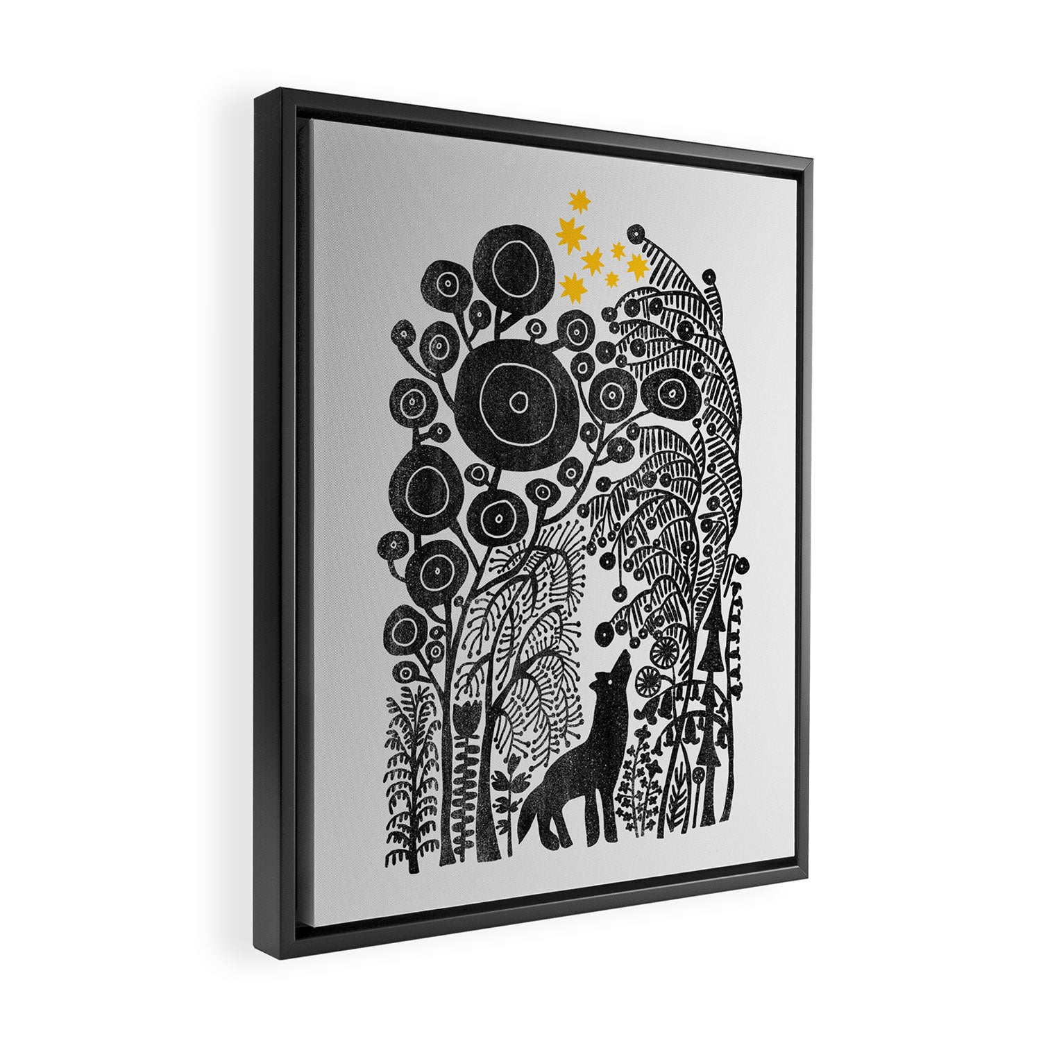 Green lapse Framed Canvas Print Gallery Image 2