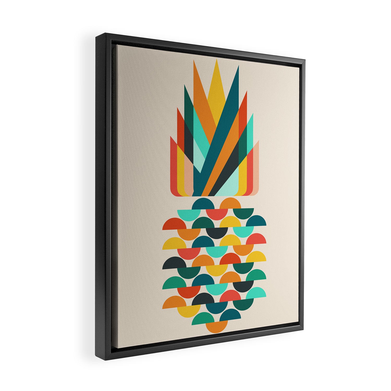 Groovy Pineapple Framed Canvas Print Gallery Image 2