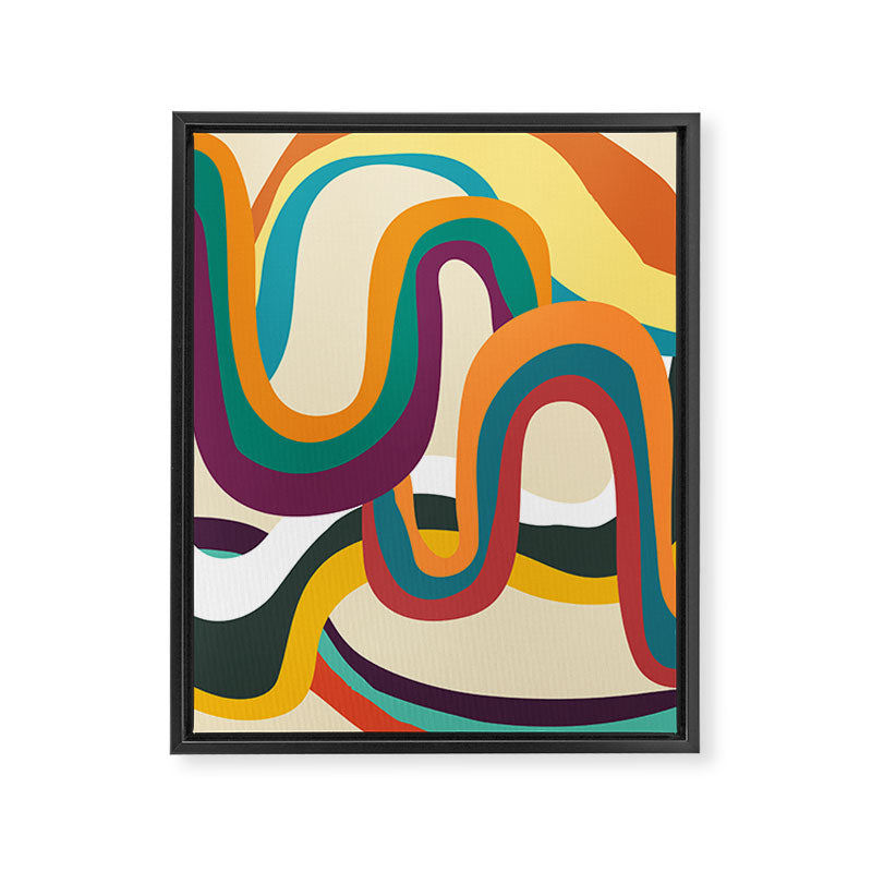 Groovy rainbow of doom Framed Canvas Print Gallery Image 6