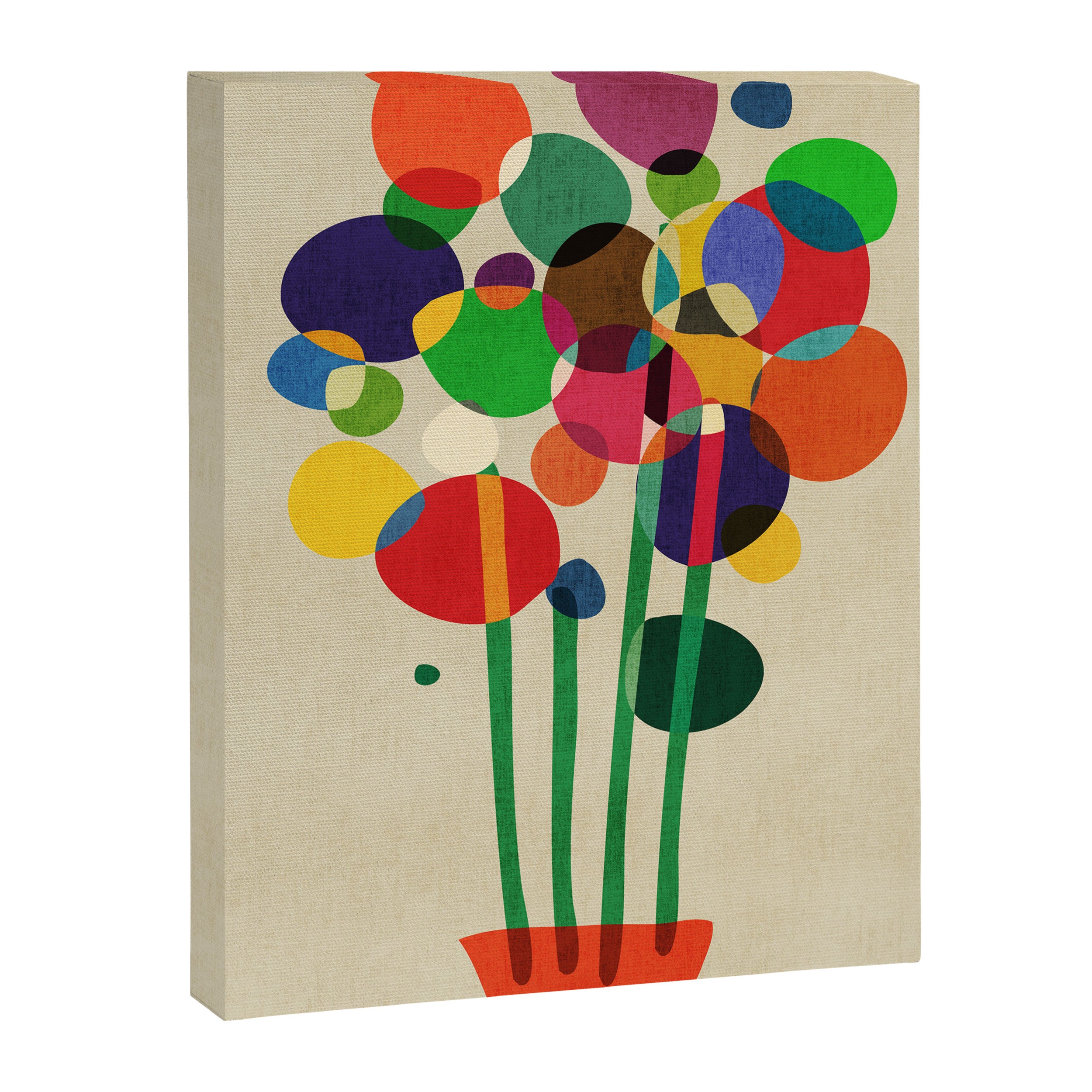 Happy flowers in the vase Canvas Print Gallery Image 6