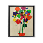 Happy flowers in the vase Framed Canvas Print Gallery Image 6