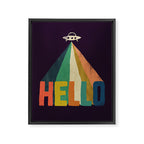 Hello I come in peace Framed Canvas Print Gallery Image 6