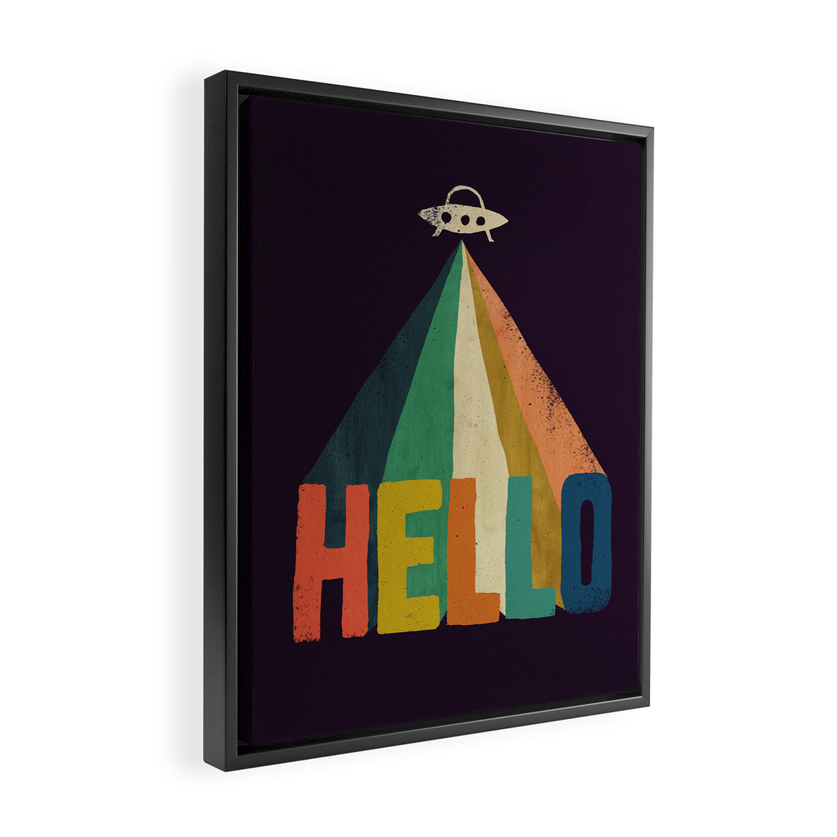 Hello I come in peace Framed Canvas Print Gallery Image 2