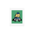 Here comes the dog pawlice Art Print Gallery Image 1