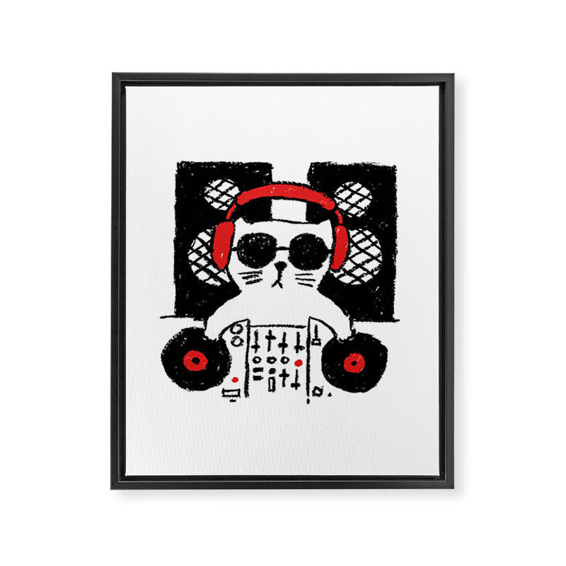 Hey DJ Framed Canvas Print Gallery Image 6