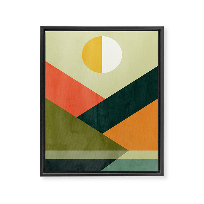 Hidden shore Framed Canvas Print Gallery Image 1