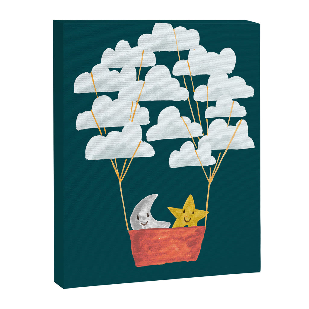 Hot cloud baloon - moon and star Canvas Print Gallery Image 6
