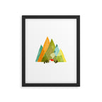 House at the foot of the mountains Framed Art Print Gallery Image 6