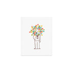 I bring flowers Art Print Gallery Image 1