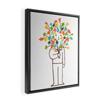 I bring flowers Framed Canvas Print Gallery Image 2